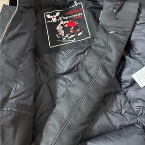 Moose Knuckles Charcoal Puffer Jacket